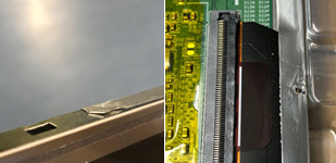 Torn or peeling tapes